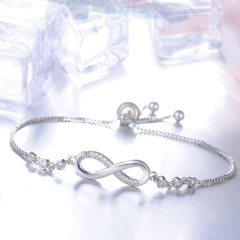 Adjustable Rose Gold Infinity Bracelet