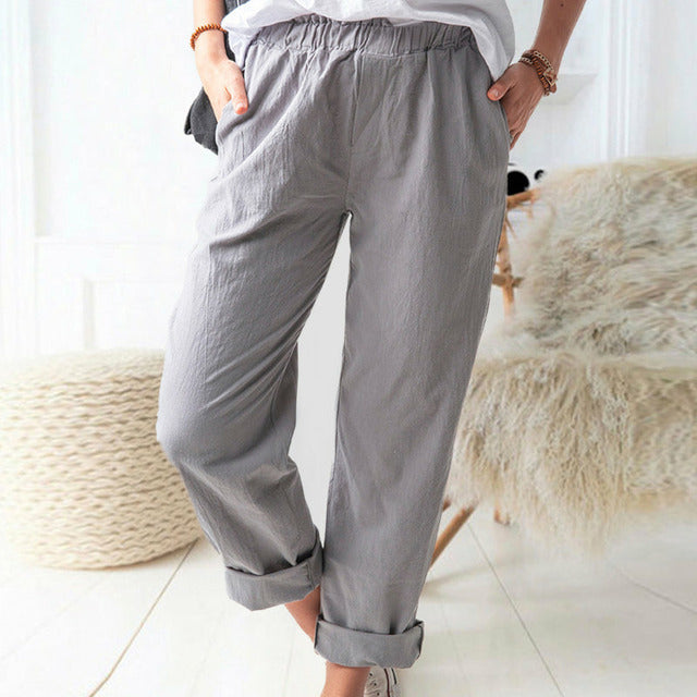 Plain Casual Trousers