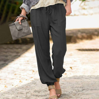 Plain Drawstring Trousers