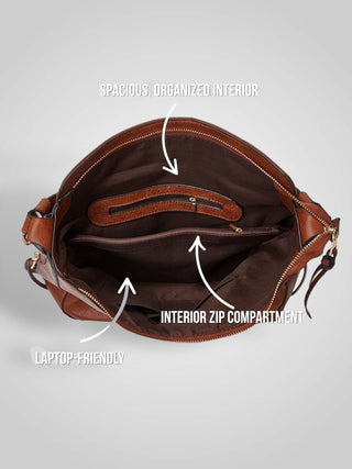 Sofía | Anti-Theft Luxury Leather Hobo Bag
