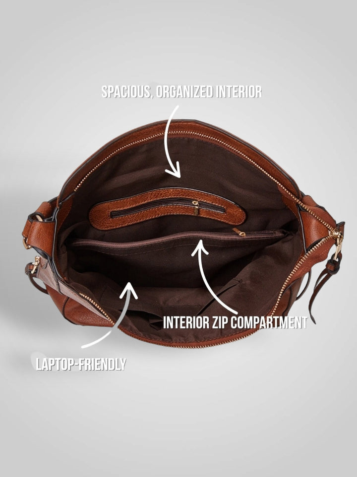 Sofía | Anti-Theft Luxury Leather Hobo Bag