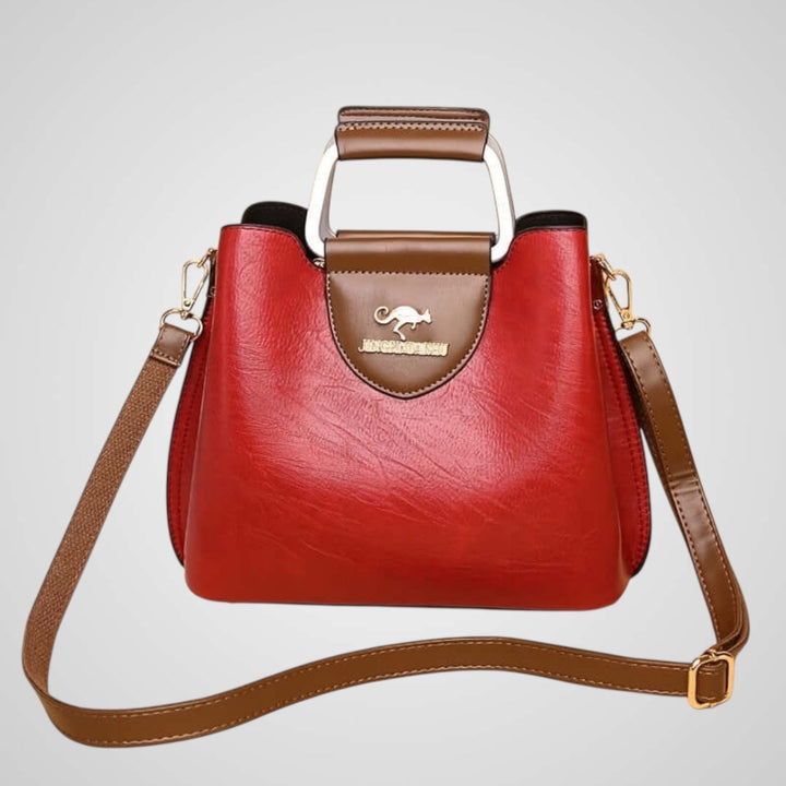 Ana | Two-Tone Leather Bag