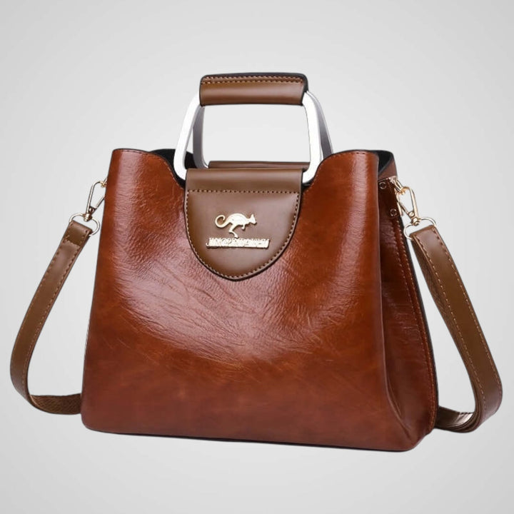 Ana | Two-Tone Leather Bag