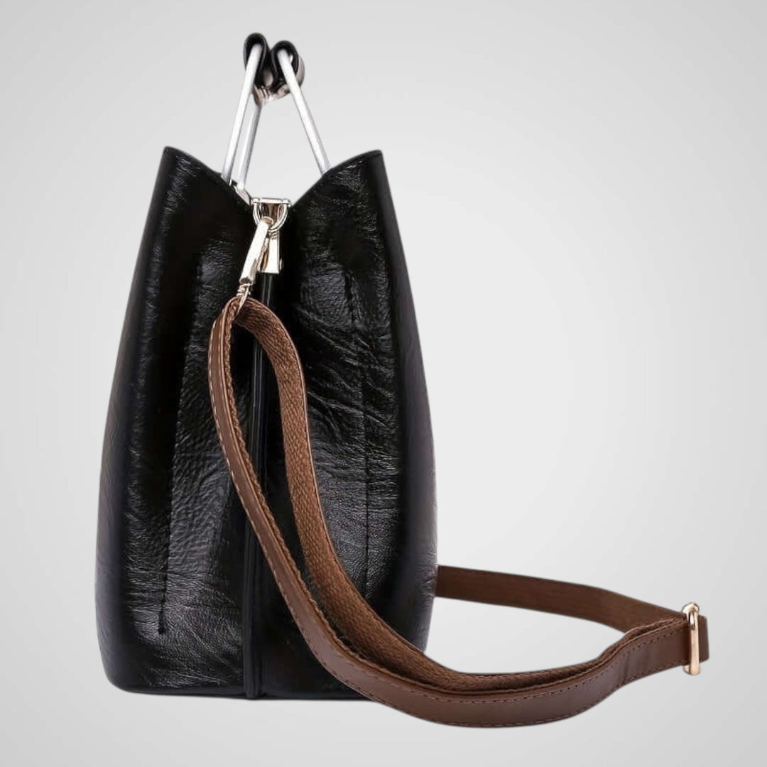 Ana | Two-Tone Leather Bag