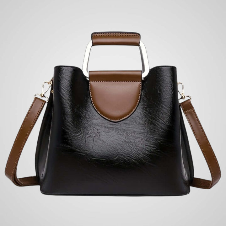 Ana | Two-Tone Leather Bag