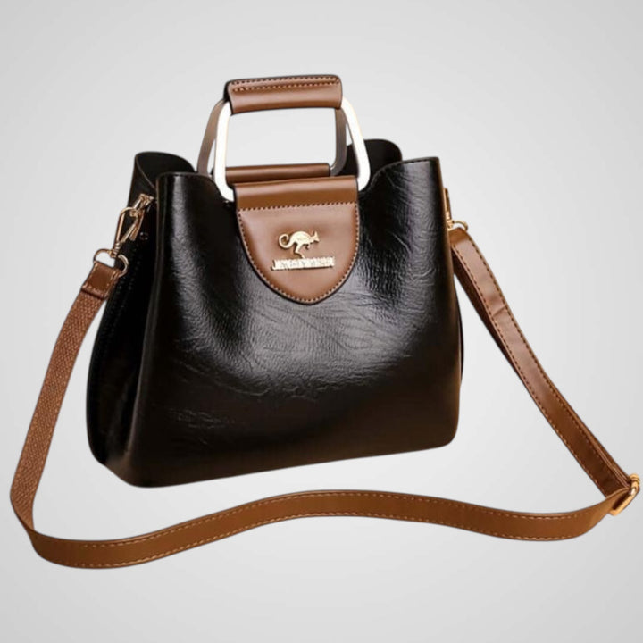 Ana | Two-Tone Leather Bag