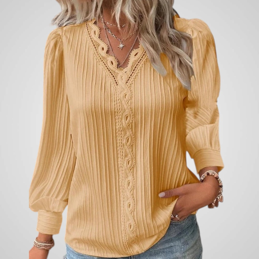 Alison | Pleated Comfort Blouse