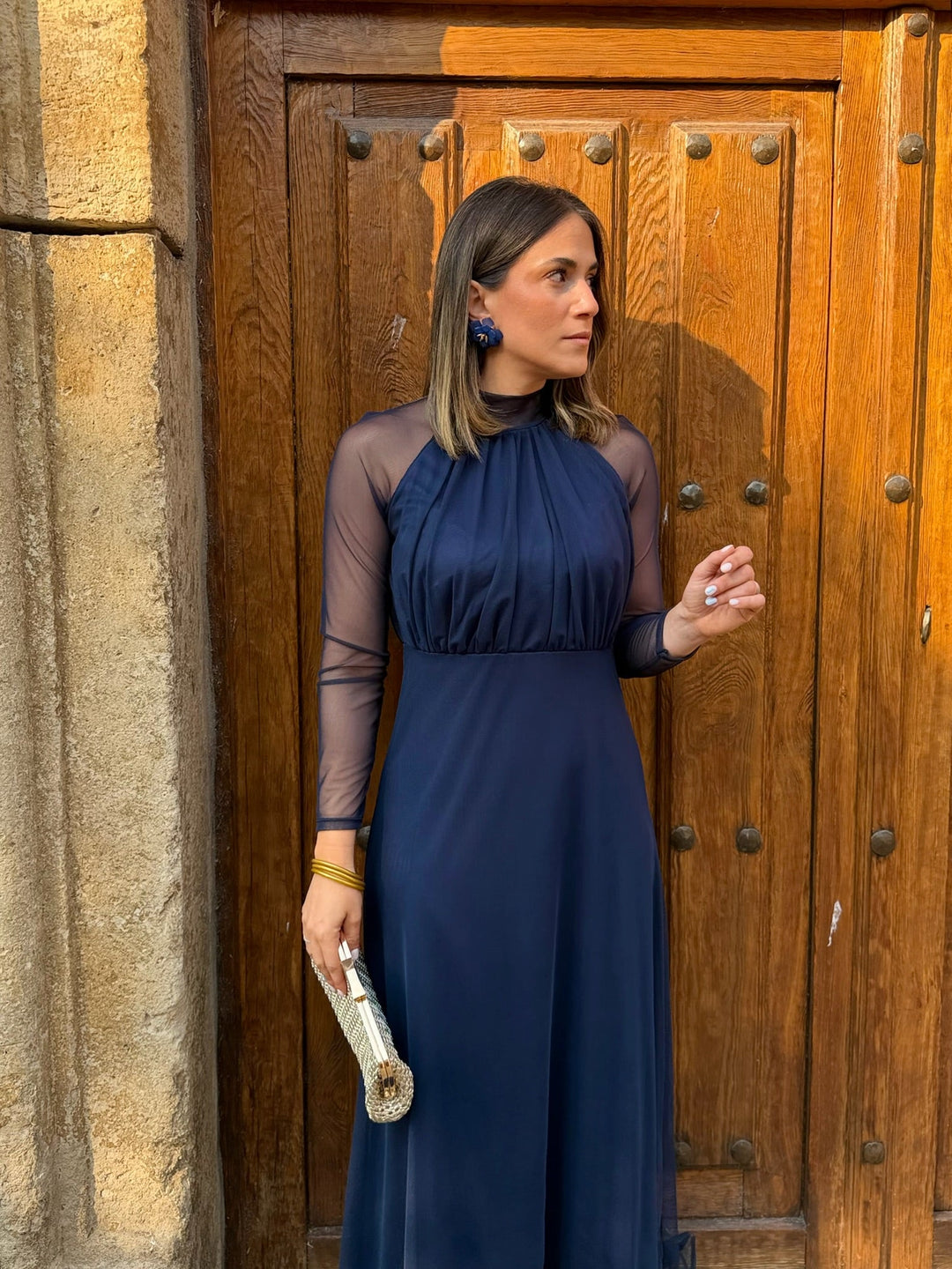 Ashcroft | Navy Tulle Evening Dress