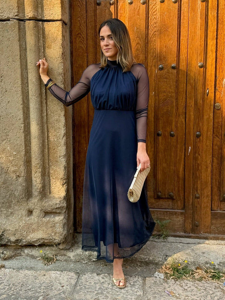 Ashcroft | Navy Tulle Evening Dress