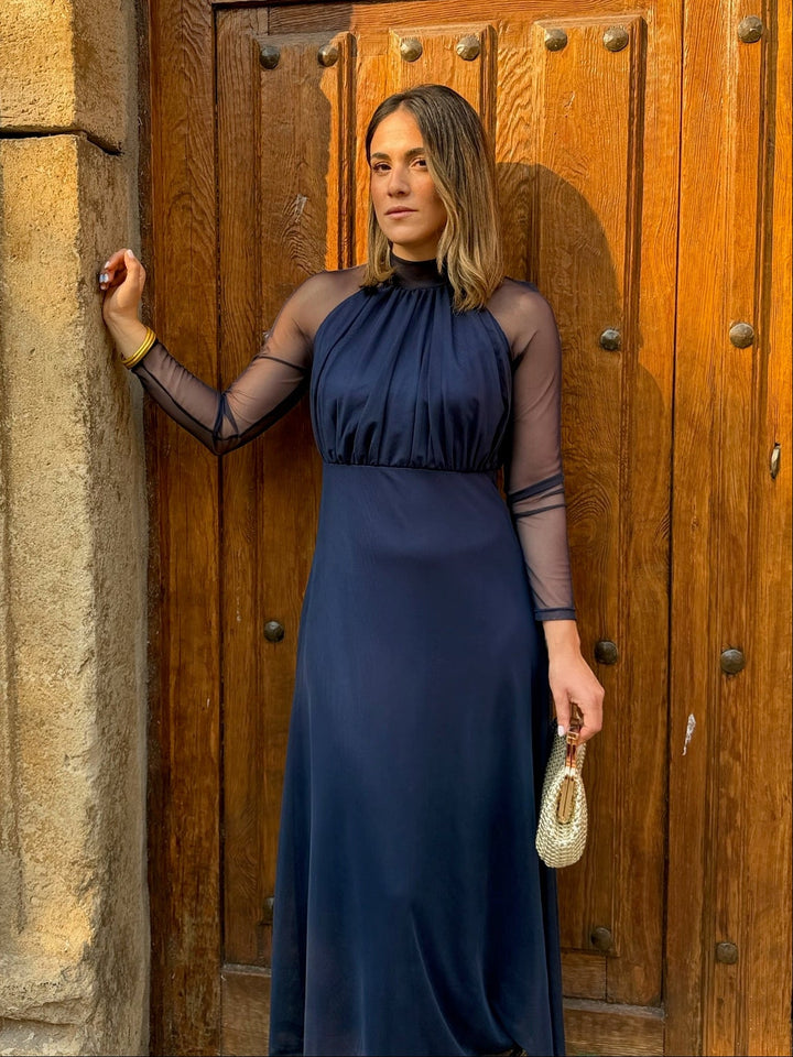 Ashcroft | Navy Tulle Evening Dress