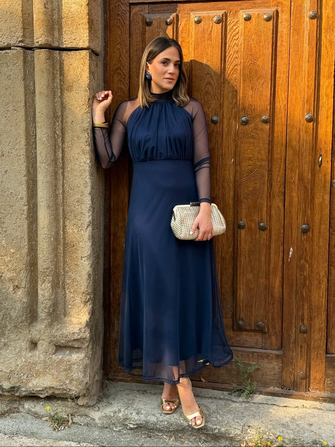 Ashcroft | Navy Tulle Evening Dress