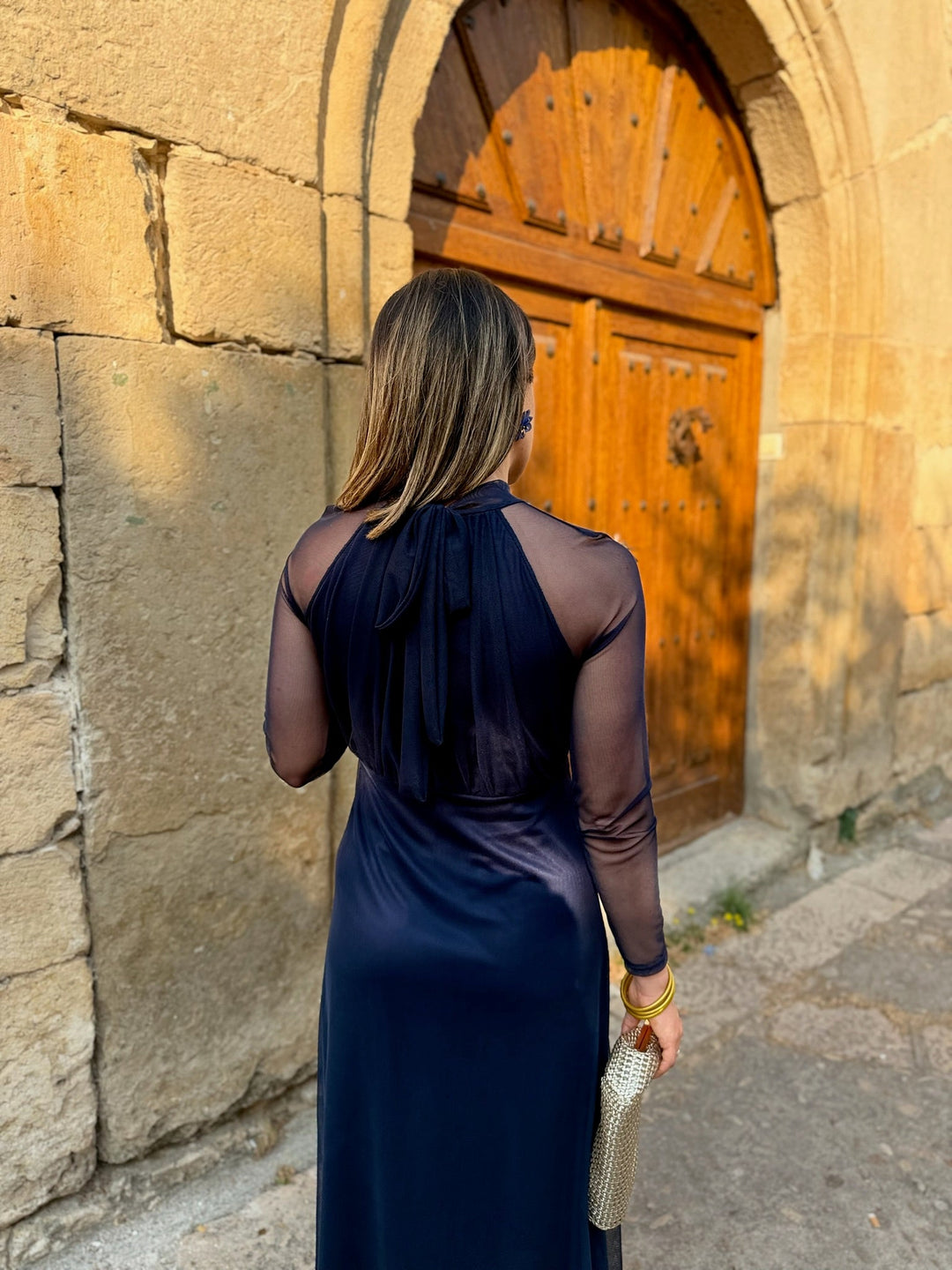 Ashcroft | Navy Tulle Evening Dress