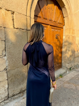 Ashcroft | Navy Tulle Evening Dress