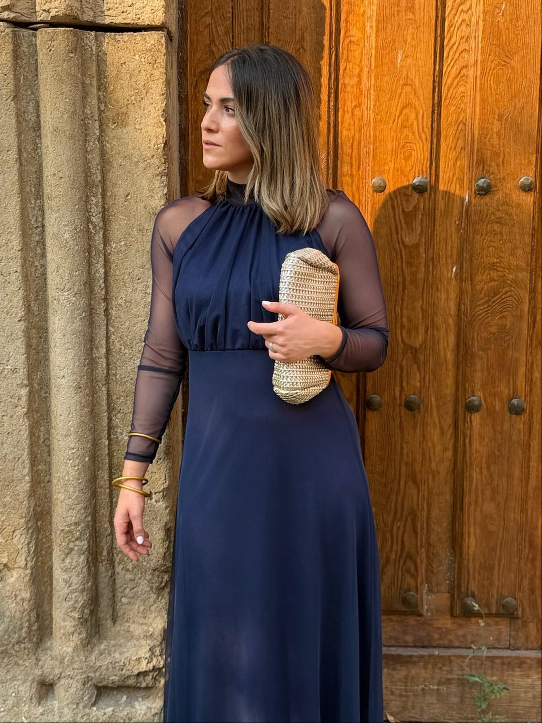 Ashcroft | Navy Tulle Evening Dress