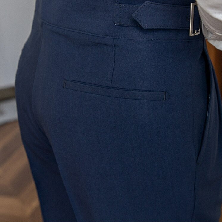 Ashcroft | Ellis Classic High-Waist Trousers with Buckle Closure