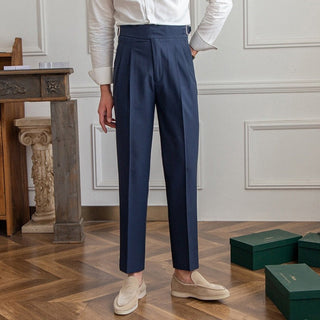 Ashcroft | Ellis Classic High-Waist Trousers with Buckle Closure