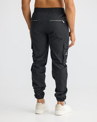 Ashcroft | Black Cargo Trousers