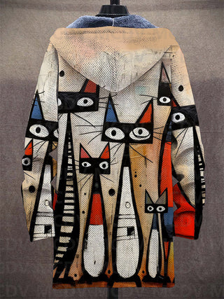 Preston | Artistic Print Hooded Jacket