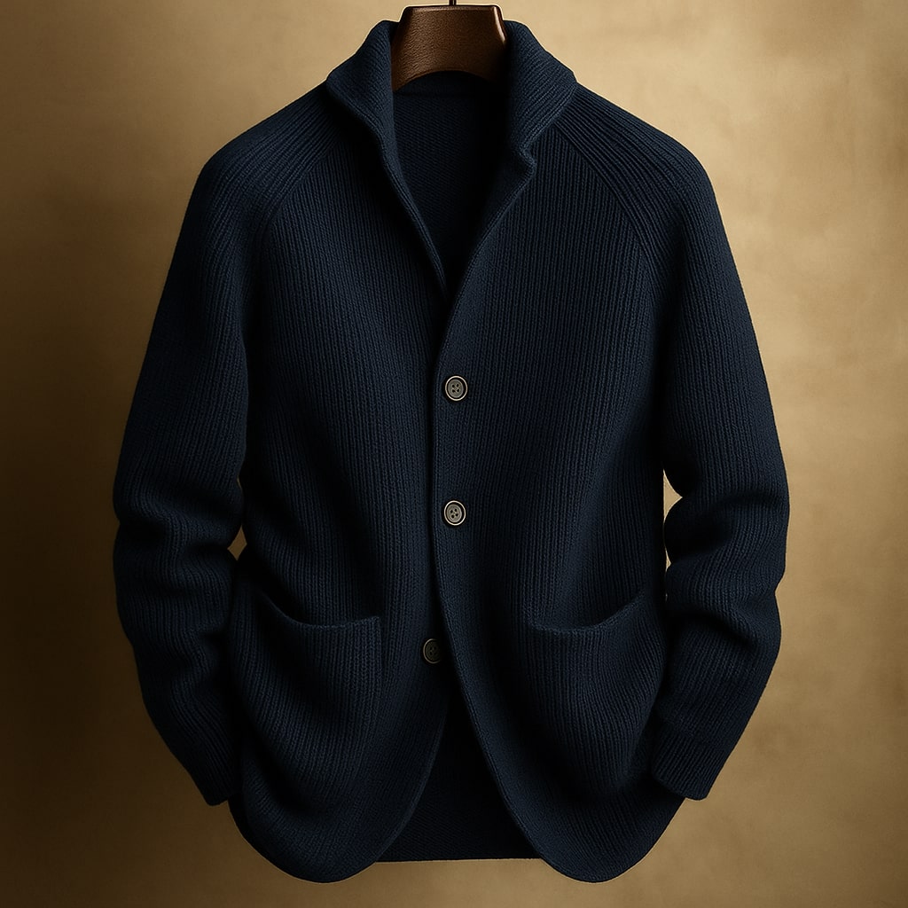 Ashcroft | Ribbed Wool-Blend Knitted Waistcoat