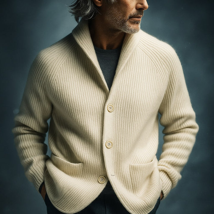 Ashcroft | Ribbed Wool-Blend Knitted Waistcoat