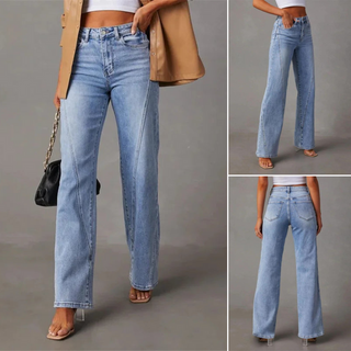 Ashcroft | High-Waisted Wide-Leg Jeans