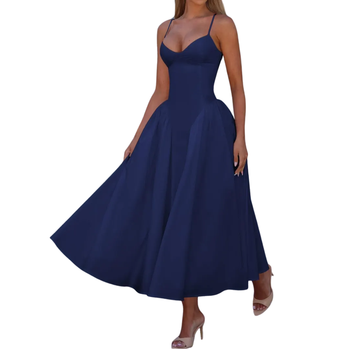 Ashcroft Sleeveless Waist-Cinched Maxi Dress – view 5