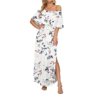 Ashcroft Floral Off-Shoulder Ruffle Maxi Dress – view 3