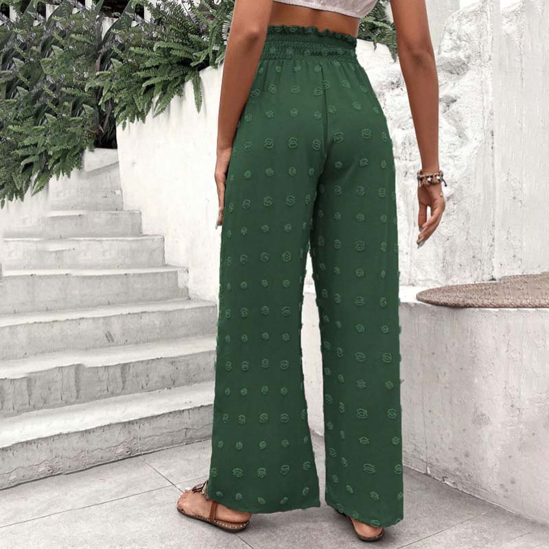 Wide-Leg Casual Trousers