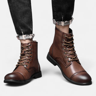 Ashcroft | Martino Elegant Men's Faux Leather Boots
