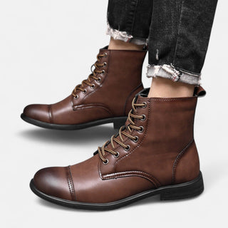 Ashcroft | Martino Elegant Men's Faux Leather Boots