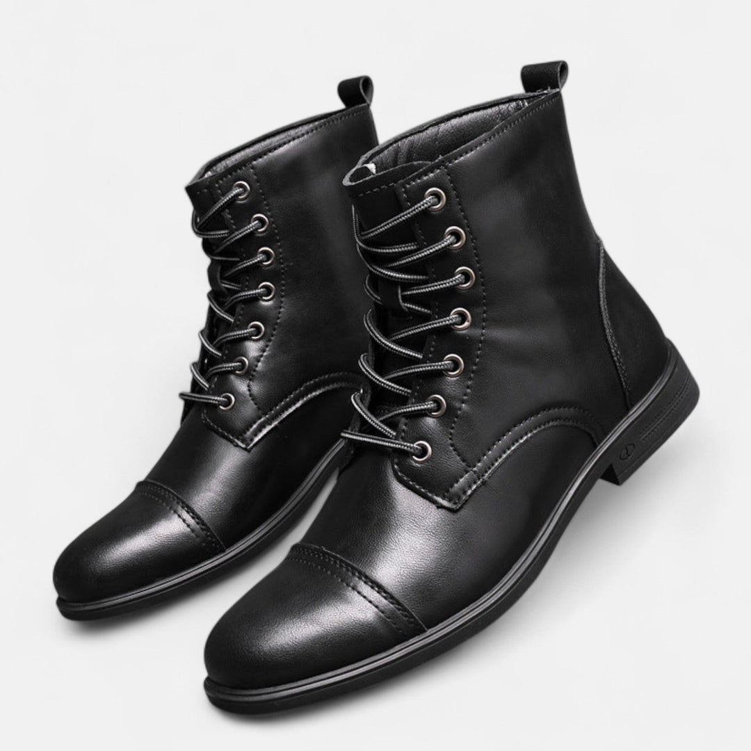 Ashcroft | Martino Elegant Men's Faux Leather Boots