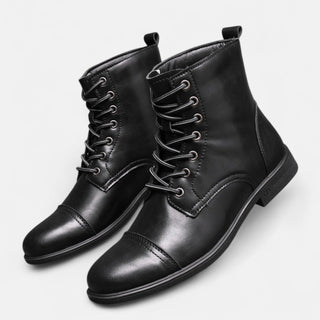 Ashcroft | Martino Elegant Men's Faux Leather Boots