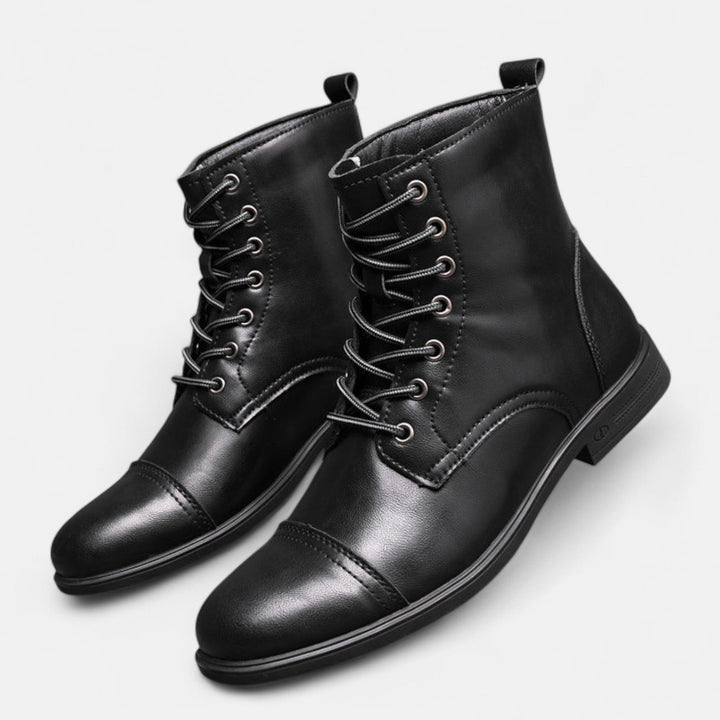 Ashcroft | Martino Elegant Men's Faux Leather Boots