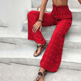 Wide-Leg Casual Trousers