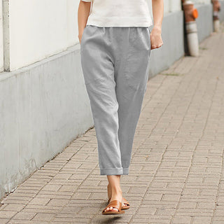 Straight-Leg Casual Trousers