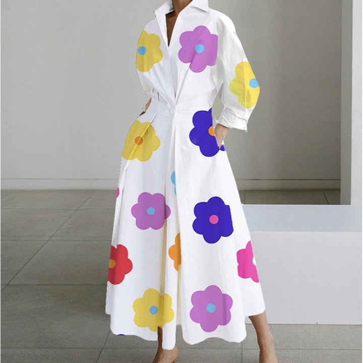 Ashcroft Elegant Front Wrap Collared Maxi Dress – view 8