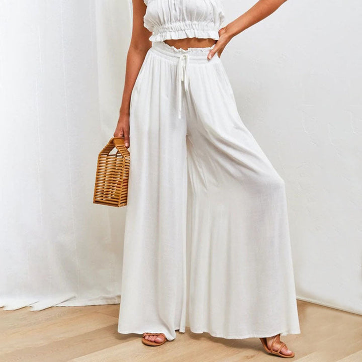 Wide-Leg Casual Trousers