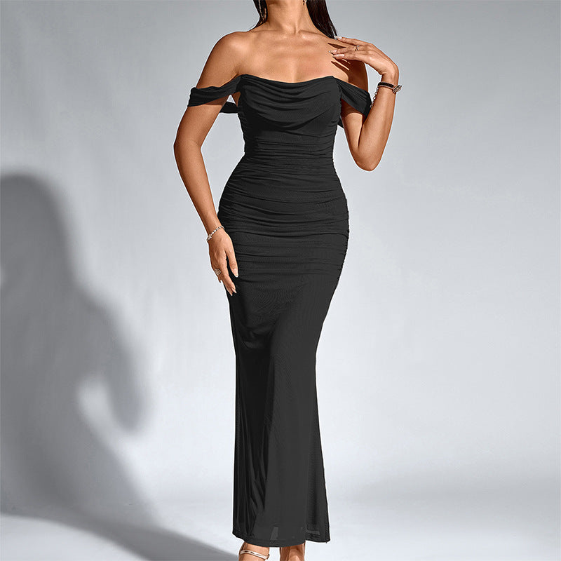 Ashcroft Elegant Off Shoulder Backless Mermaid Dress – view 2