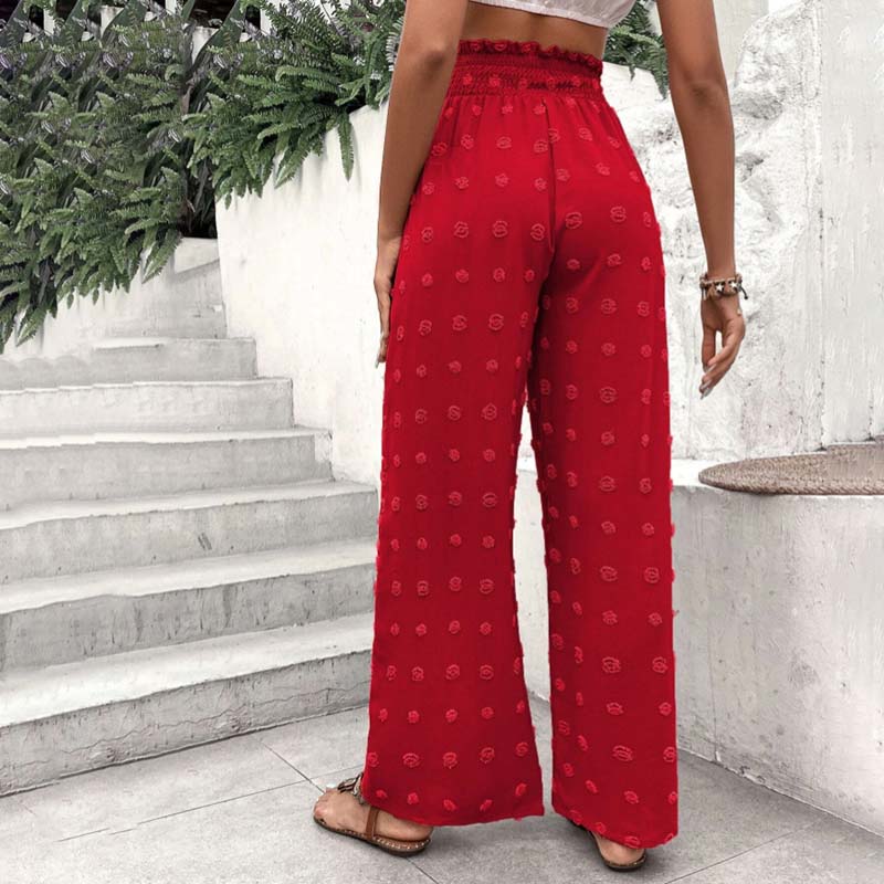Wide-Leg Casual Trousers