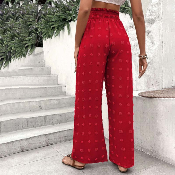 Wide-Leg Casual Trousers