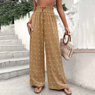 Wide-Leg Casual Trousers