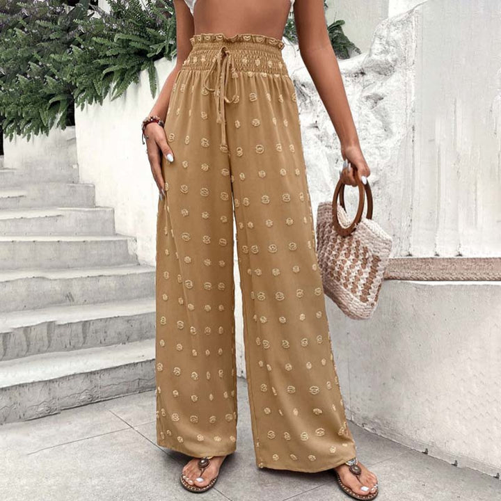Wide-Leg Casual Trousers