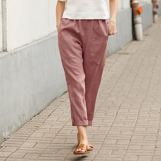 Straight-Leg Casual Trousers
