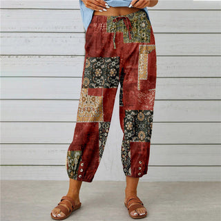 Vintage Print Trousers