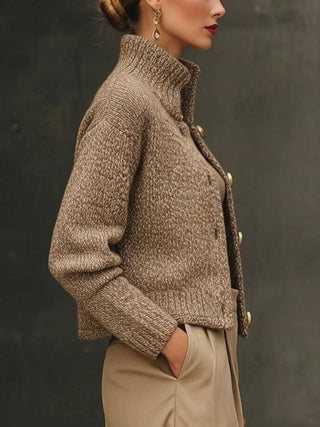 Livia | Textured Stand-Collar Jacket