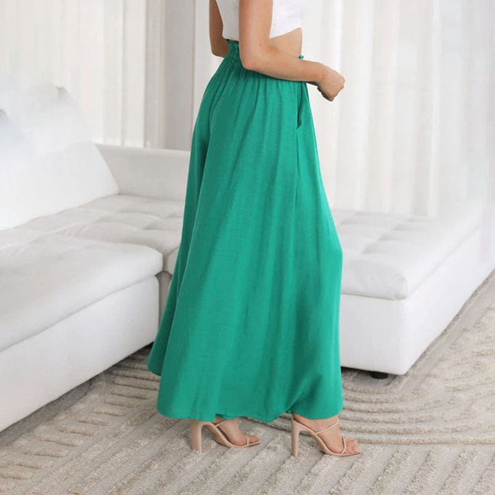 Wide-Leg Casual Trousers
