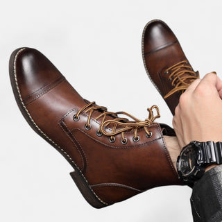 Ashcroft | Martino Elegant Men's Faux Leather Boots