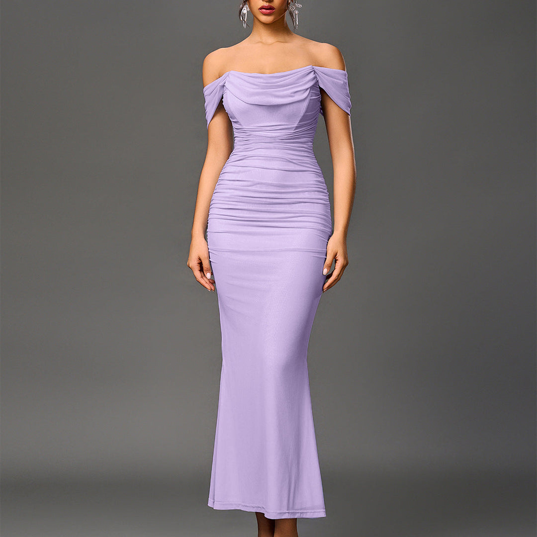 Ashcroft Elegant Off Shoulder Backless Mermaid Dress – view 7