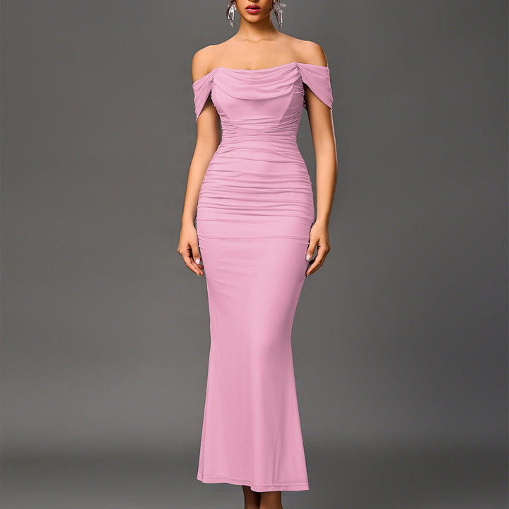 Ashcroft Elegant Off Shoulder Backless Mermaid Dress – view 10