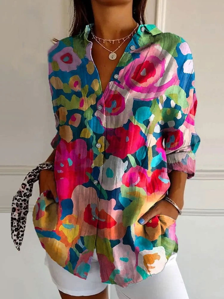 Ashcroft | Bold Geometric Print Shirt